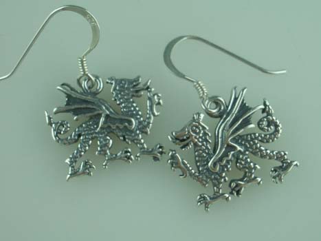 Earring Silver Welsh Dragon – Cleopatra Trading Limited