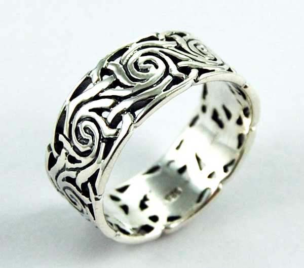 Ring Silver Celtic Band – Cleopatra Trading Limited