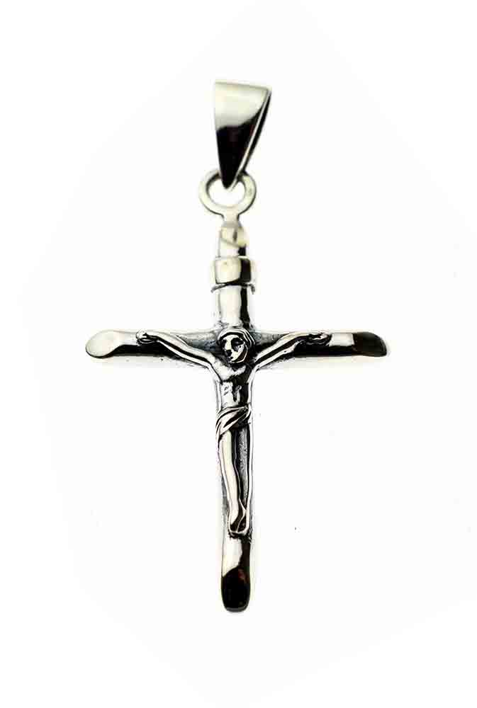 Silver Pendant Crucifix 4×2.5cm – Cleopatra Trading Limited