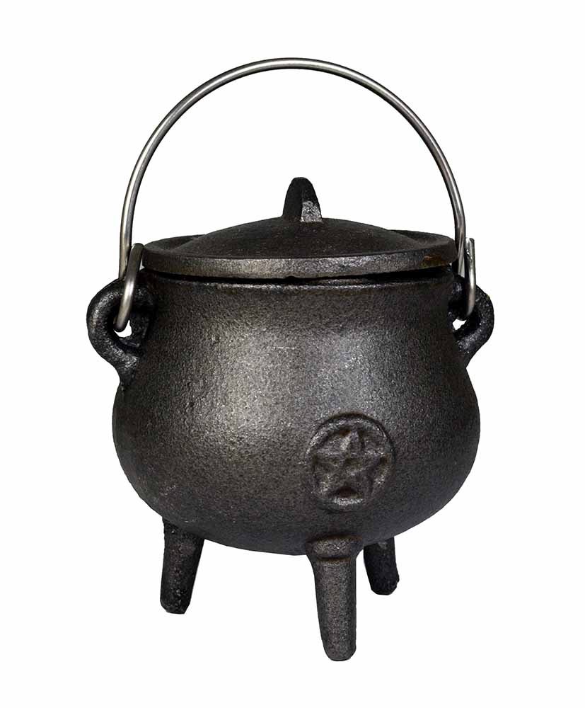 Cauldron With Pentagram H10cm – Cleopatra Trading Limited