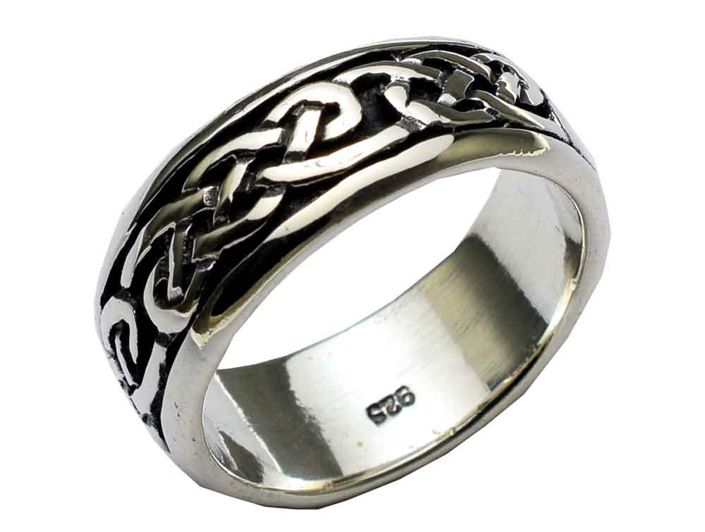 Silver Ring Band Celtic Knot – Cleopatra Trading Limited