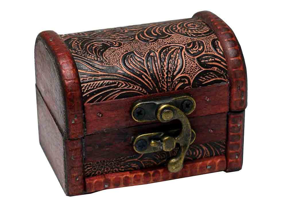 Box Wooden Chest 8X6X6cm – Cleopatra Trading Limited