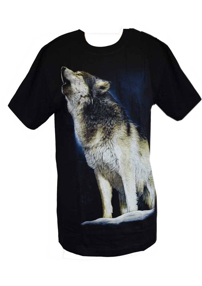 T-Shirt Howling Wolf (Various Sizes) – Cleopatra Trading Limited