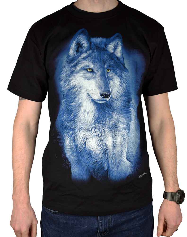 T-Shirt Wolf Glow In The Dark (Various Sizes) – Cleopatra Trading Limited