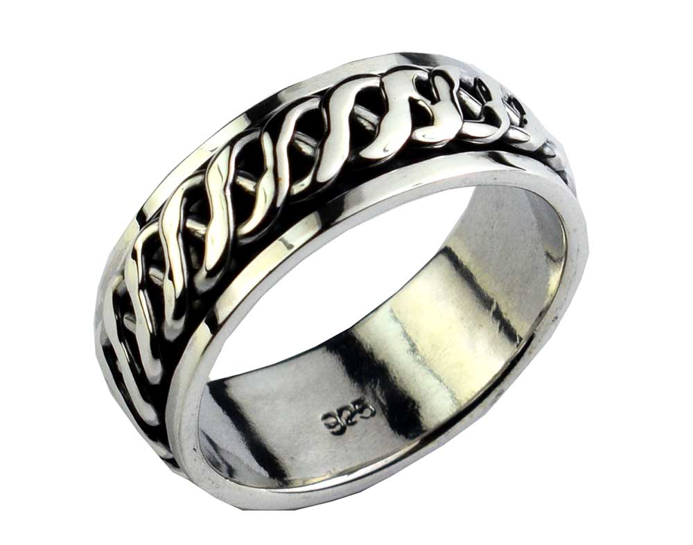 Silver Ring Spinning Celtic – Cleopatra Trading Limited