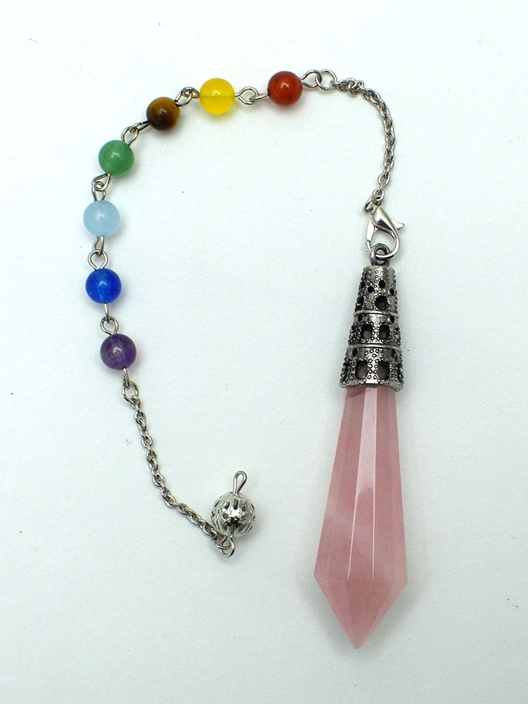 Pendulum Drop Rose Quartz Chakra – Cleopatra Trading Limited