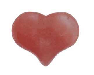 Heart Cherry Quartz 25x21mm